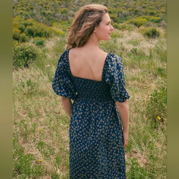 Christy Dawn Katrina in navy poppy, medium ALTERED - Picture 2 of 16